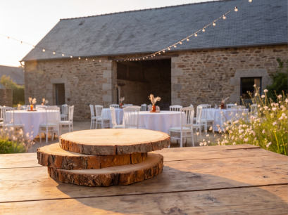 Rondin de bois décoratif