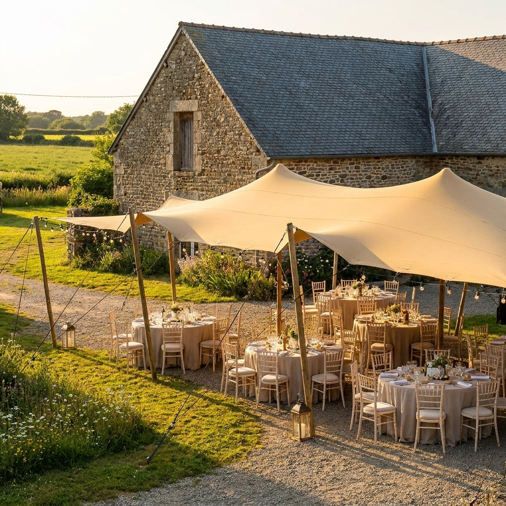 Tente berbère 10m×20m (172 personnes assises)