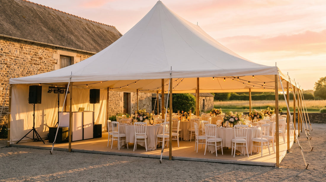 Combien coûte la location de matériel pour un mariage ?