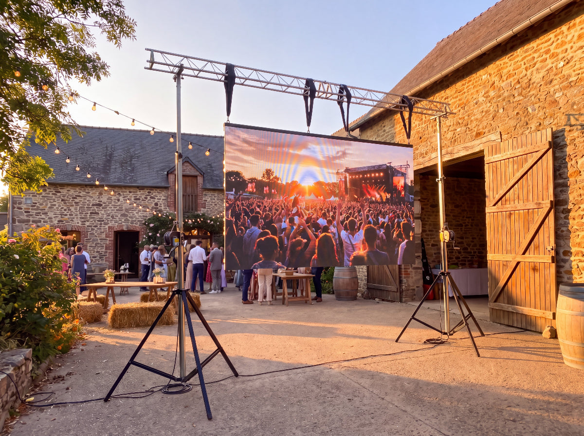 Écran géant LED de 2,50 m × 1,50 m